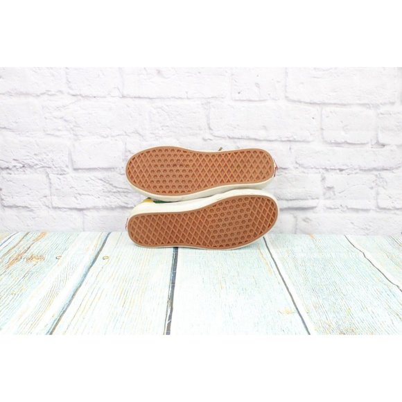 Vans Unisex Multicolor Suede Lace Up Low Sneaker Skate Shoes Size W 8 / M 6.5 - Picture 9 of 9